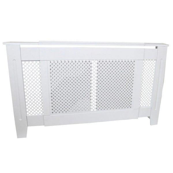 Monstershop Adjustable Radiator Cover MDF - White (1400mm - 1920mm)