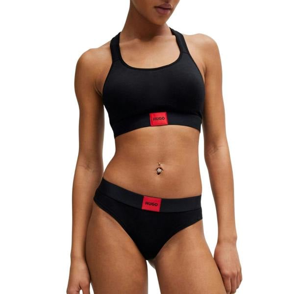 Hugo Womens/Ladies Plain Logo Briefs - Black - 