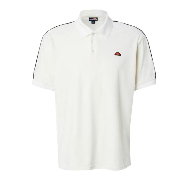 Ellesse Sinise Velour Polo Shirt Off White