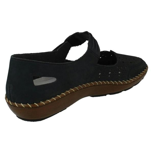 Rieker Ladies Rieker Cut Out Detailed Mary Jane Shoes 44896