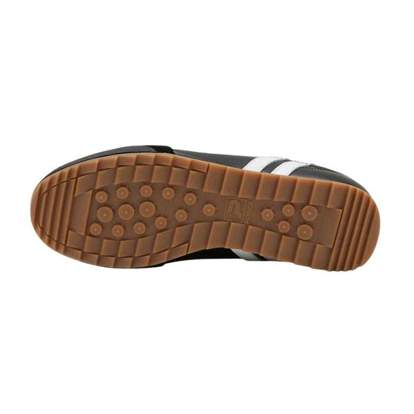 Patrick Mens Bergan Leather Trainers - Black/White - 