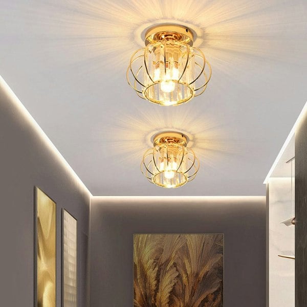 Metal Lantern Shape 1-Light Pendant Light Living and Home