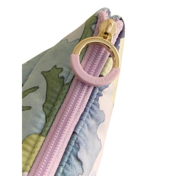 Cath Kidston Camo Quilted Storage Bag - Khaki Green/Light Purple - 