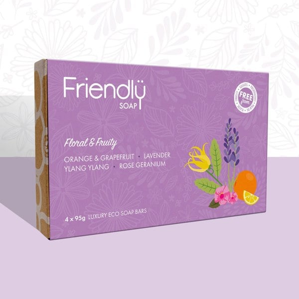 Floral and fruity soap Leafy and Herbaceous Soap selection sealed packaging