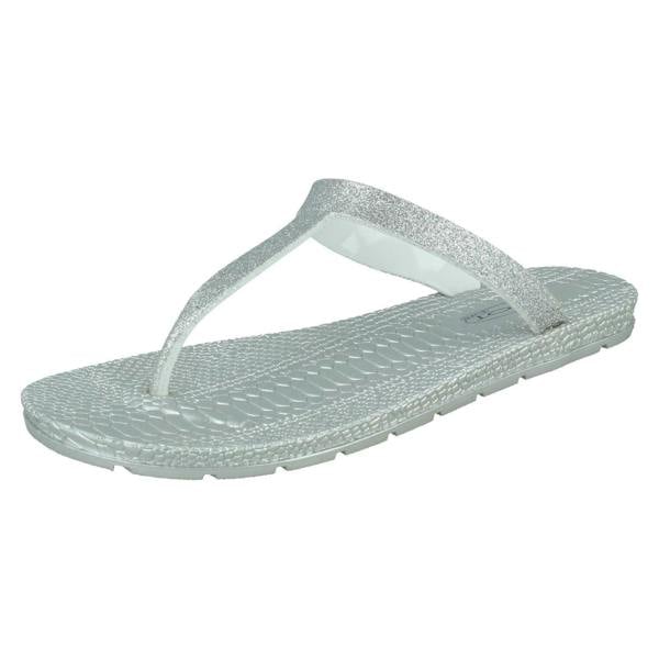 Spot On Ladies Spot On Flat Toepost Flip Flops F00376