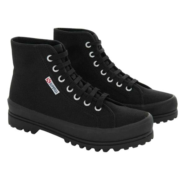 Superga Womens/Ladies 2341 Alpina Canvas High-top Shoes - Black - 
