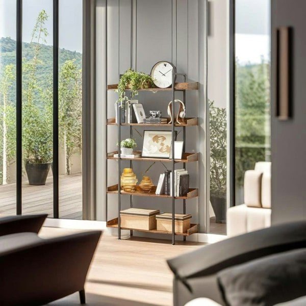 Modcraft Industrial 5 Tier Bookcase Shelving