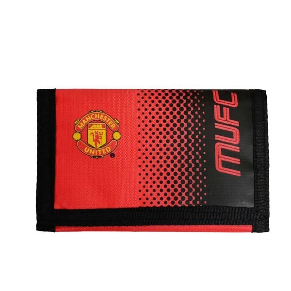 Manchester United FC Fade Wallet - Black/Red