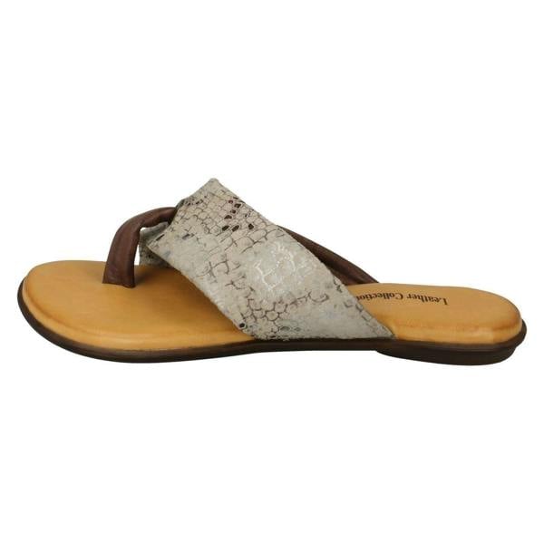 Leather Collection Ladies Leather Collection Toepost Sandals