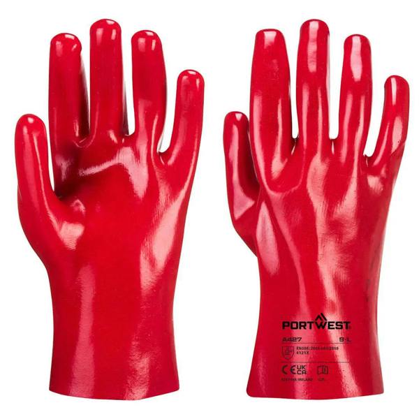 Grip 12 PVC Gauntlet 27cm (12 Pairs) - Hi-Vis Trousers