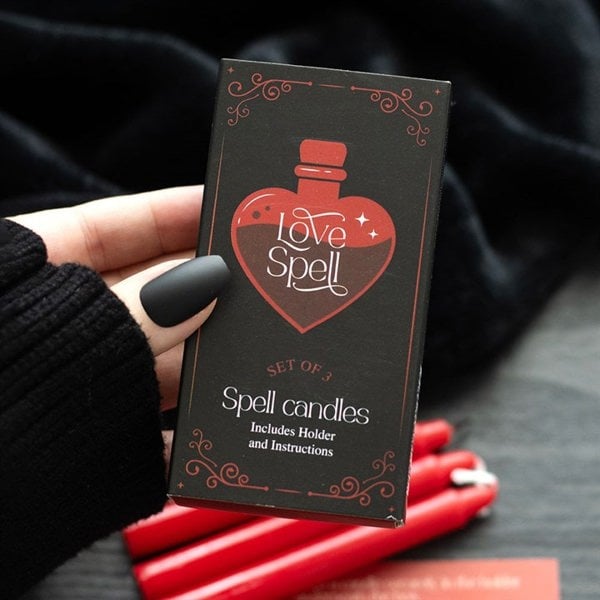 Serano Set of 3 Love Spell Candles in a Box