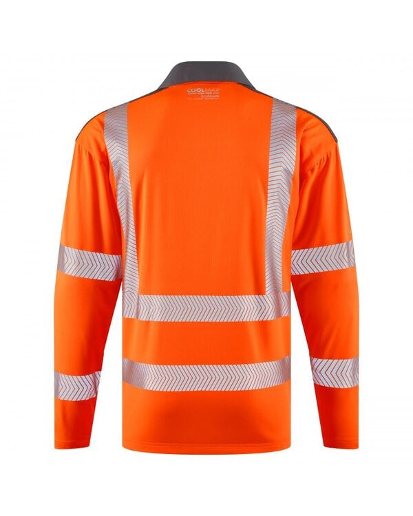 Leo Workwear Georgeeham Coolmax Long Sleeve Polo Shirt