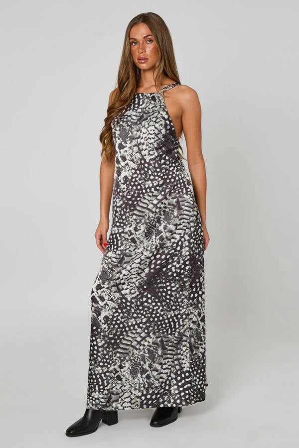Urban Bliss High Neck Animal Dress Mono
