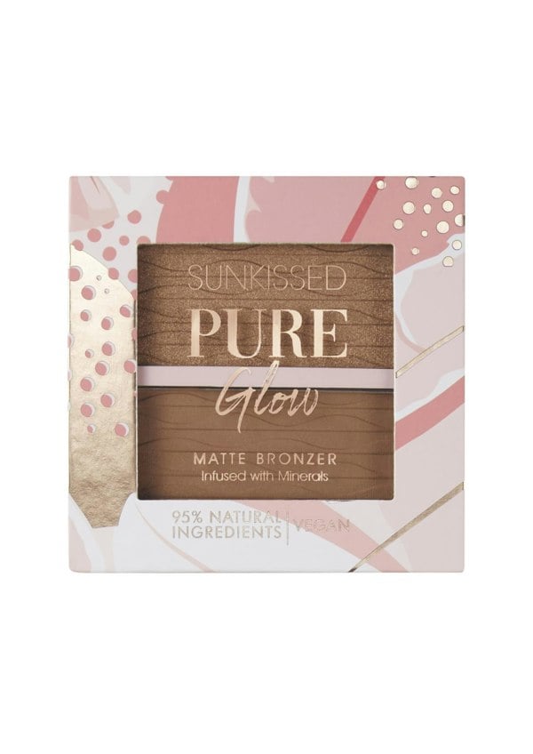 Sunkissed Pure Glow Matte Bronze Palette - 95% Natural - 2 x 6.5g Bronzer