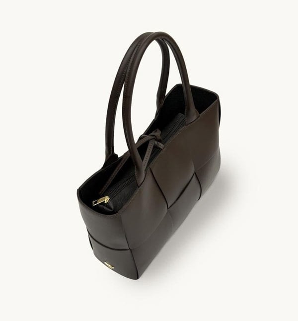 Apatchy London The Tori Leather Tote Bag - Chocolate