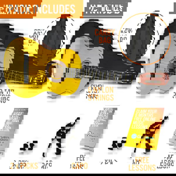 Rocket Full Size Classical Guitar Starter Pack Classical Guitars