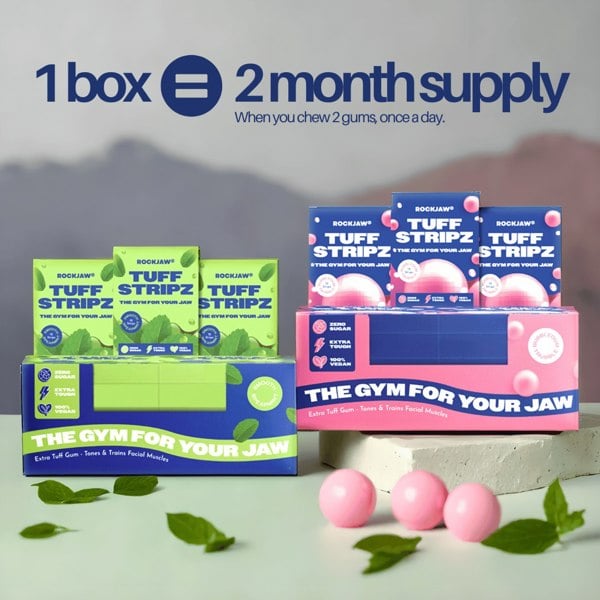 ROCKJAW® Tuff Stripz | Tough Chewing Gum for Beginners | NEW