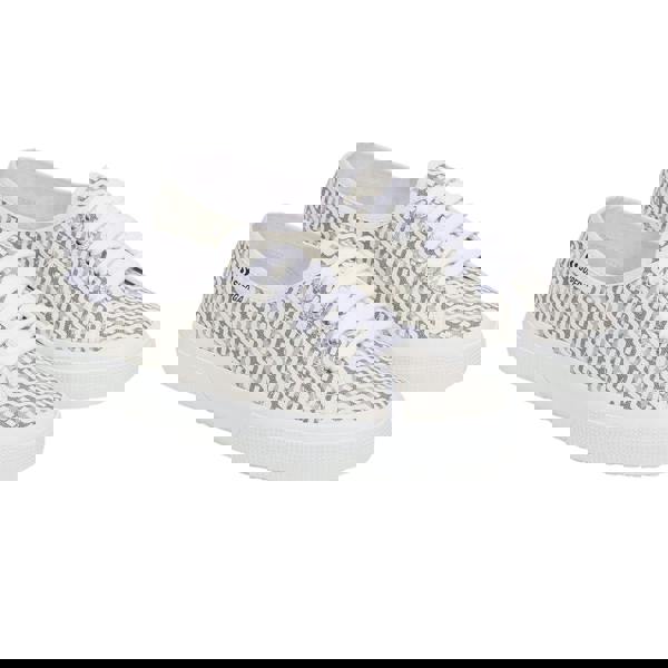 Superga Unisex Adult 3750 Leggera Print Trainers - White/Light Grey - 