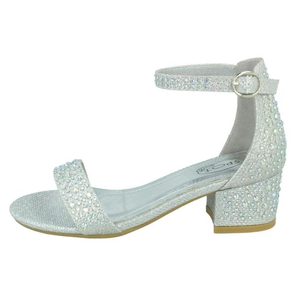 Spot On Girls Spot On Mid Block Heel Sandals H1112