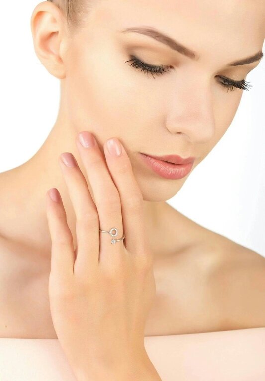 Latelita Initial Ring Silver O