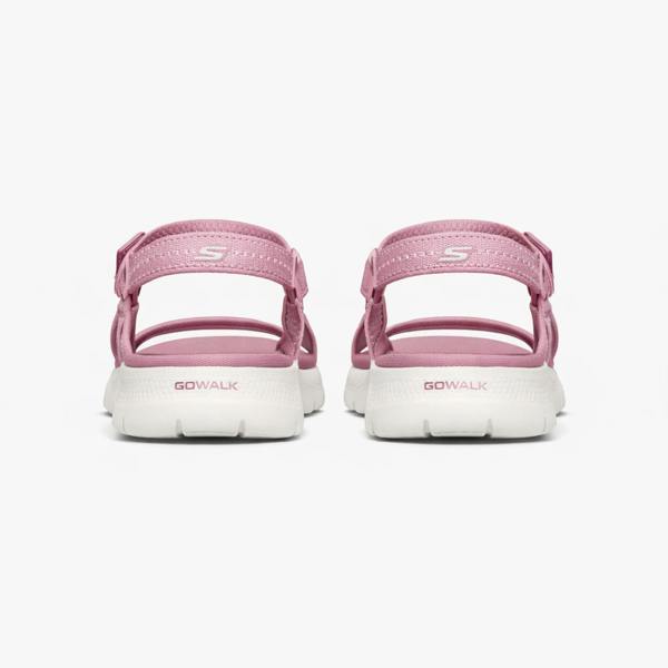 Skechers GO WALK FLEX Ankle Strap Sandals Sandals   in  Pink