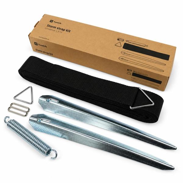 Goode Leisure Awning Storm Strap Kit 13m Universal Tent Caravan Camping Tie Down Pegs