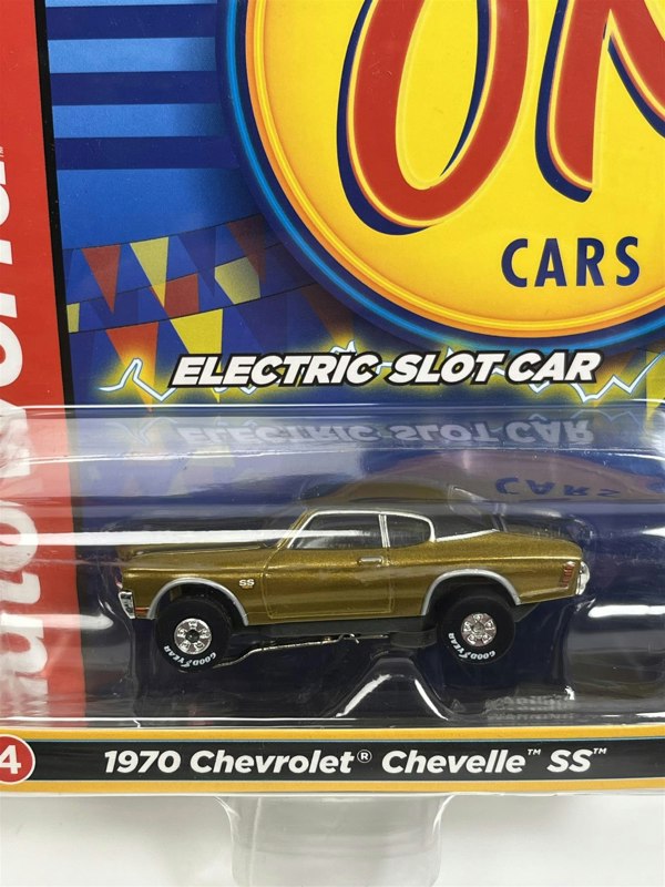 Auto World Slot Cars 1970 Chevrolet Chevelle SS Gold Thunderjet Ultra G HO Slot Car SC377-4