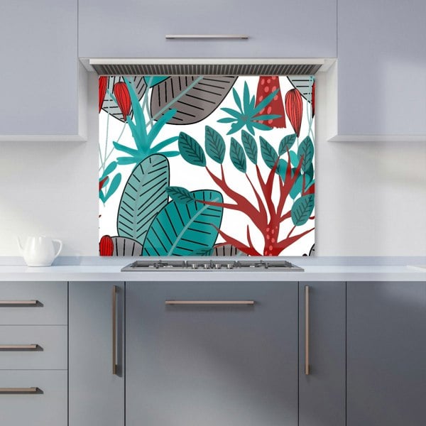 Warren Reed - Designer Jungle Exotic Summer Tropical Leaves Kitchen Splashback