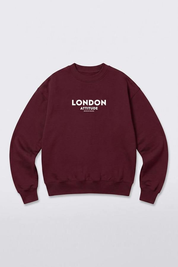 London Attitude Oversized Dragon Graphic Sweatshirt