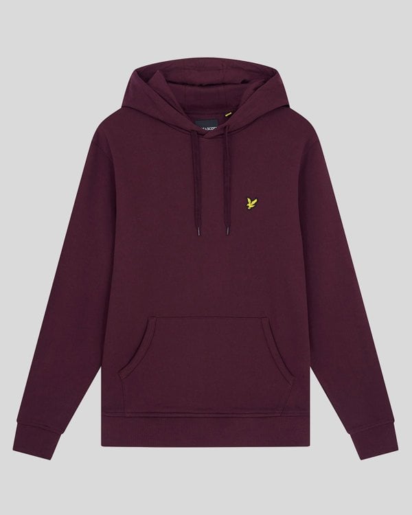 Lyle & Scott Plain Rich Hoodie - Burgundy