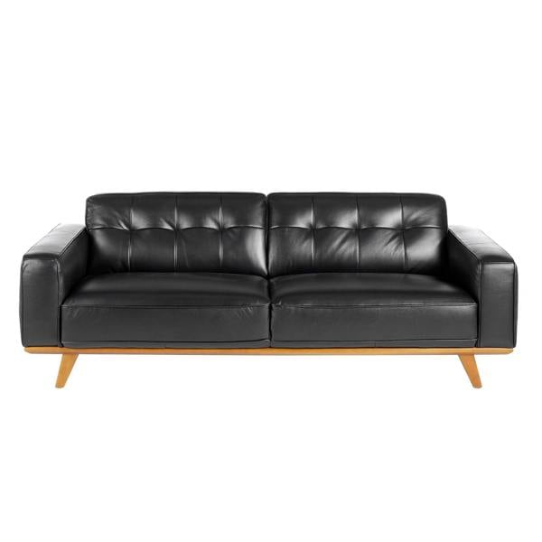 Angel Cerdá Chester sofa in black leather 6030/6031