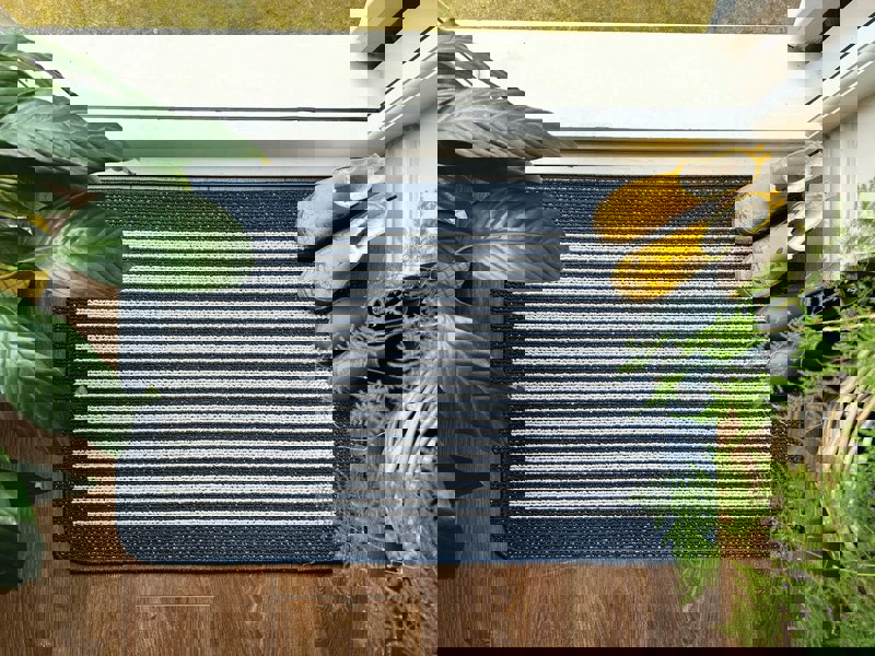 My Mat Stain Resistant Durable - Navy Stripe