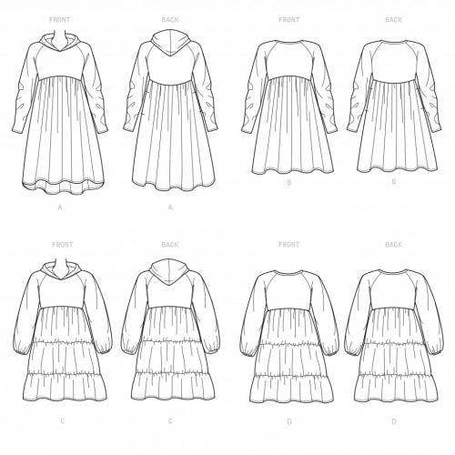 Simplicity Sewing Pattern 9380, Dresses for Women, A (XS-S-M-L-XL) - Easy