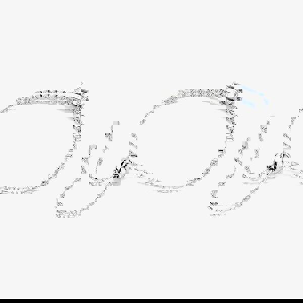 Swarovski Matrix Tennis Blue Zirconia Crystal Bracelet 5693412