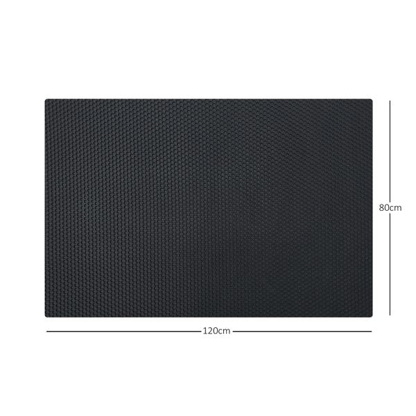 Nicoman Hexagon Pattern Heavy Duty Rubber Door Mat