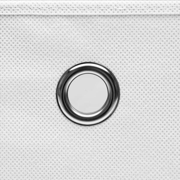 Berkfield Storage Boxes 10 pcs Non-woven Fabric 28x28x28 cm White