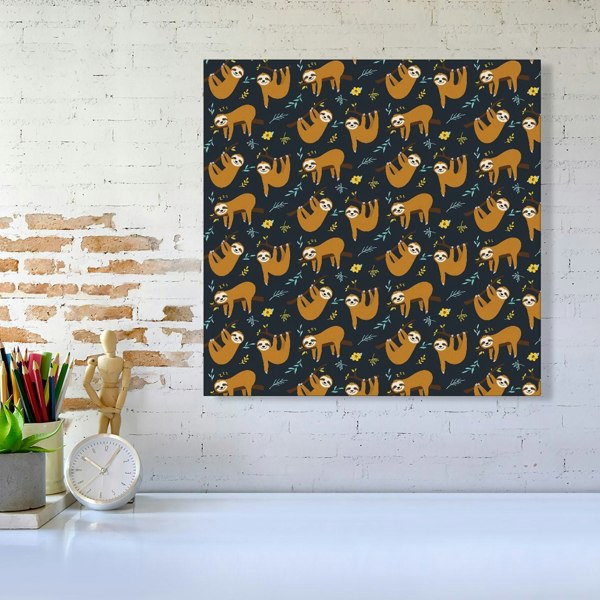 Warren Reed Cute Sloths Canvas