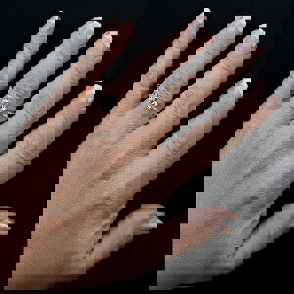 Starbright Gold Cushion-Cut Cubic Zirconia Shouldered Ring R6219 3A GP