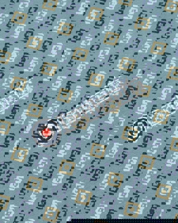 Lambretta All Over Geometric Mens Smart Classic Retro Polo Shirt