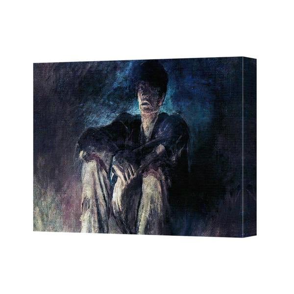 Benjamin Tate Design Canvas 3639 Abstract Dark Figure On Canvas Wall Art Print