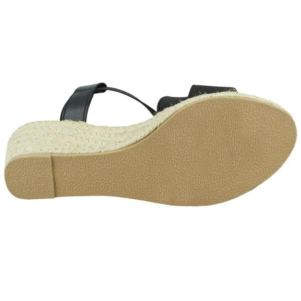 Spot On Ladies Spot On Mid Wedge Sandals F2296