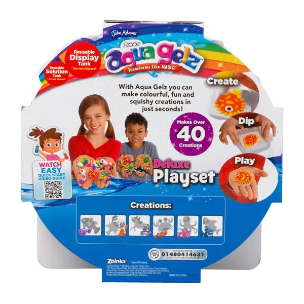 AquaGelz Aqua Gelz Deluxe Playset – Squishy Craft Set with Glitter & Glow Gelz