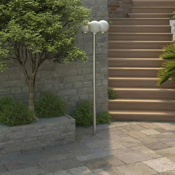 Berkfield Garden Lamp Post 3 Lamps 220 cm