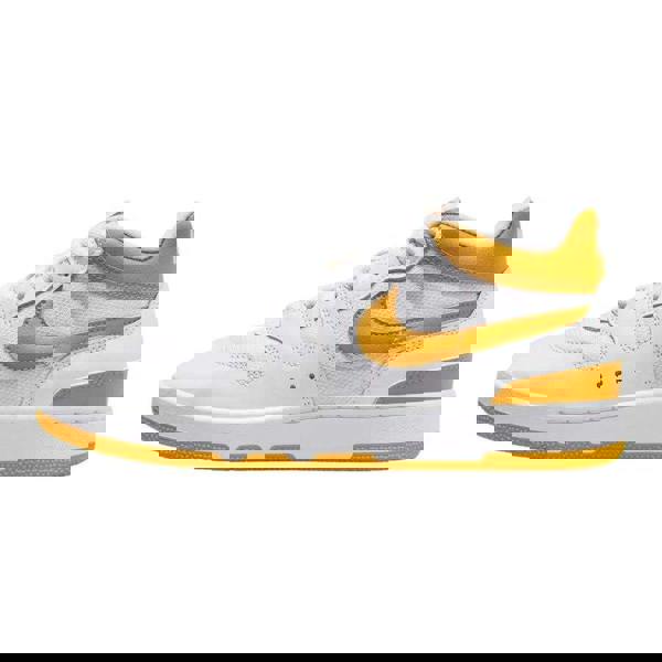 Nike Mens Attack Leather Trainers - White/Yellow - 