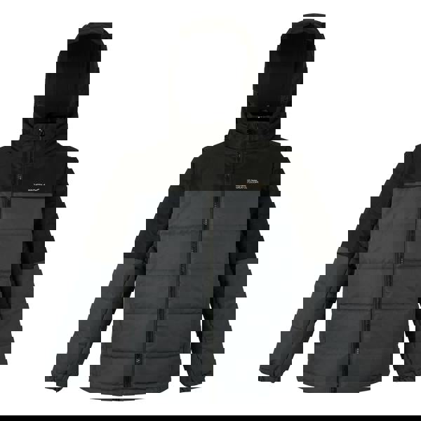 Regatta Childrens/Kids Lofthouse Insulated Jacket - Black/Seal Grey