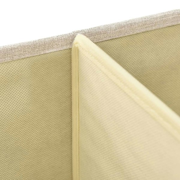 Berkfield Storage Box Fabric 50x30x25 cm Cream