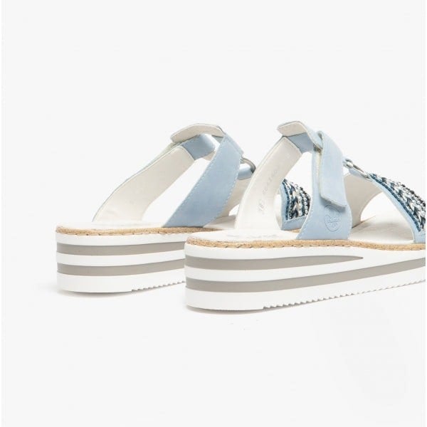 Rieker V02M6-10 Womens Sandals - Blue