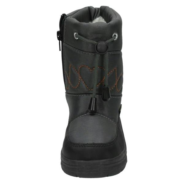 Boys Snow Fun Tie Front Embroidered Design Snow Boots 8.561801A