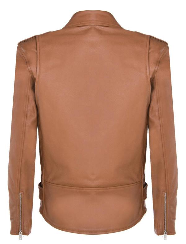 Infinity Leather Mens Leather Brando Biker Rock Motorcycle Hide Jacket