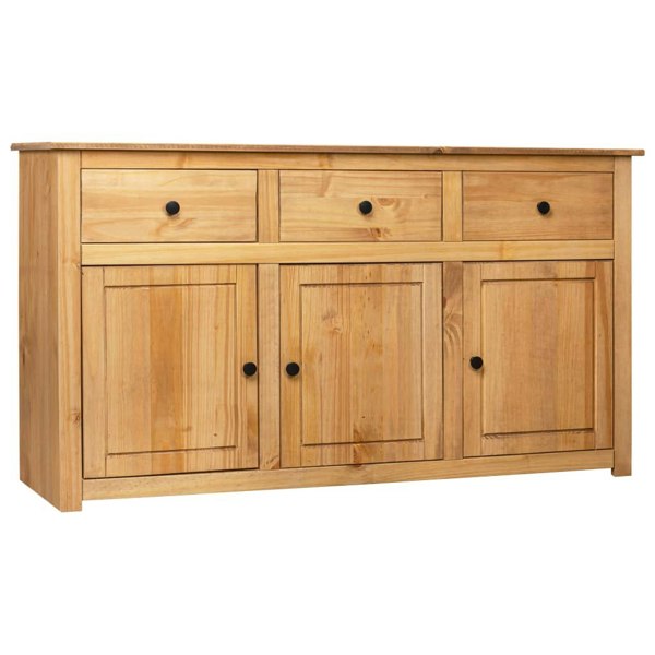 Berkfield Sideboard 135x40x80 cm Solid Pinewood Panama Range